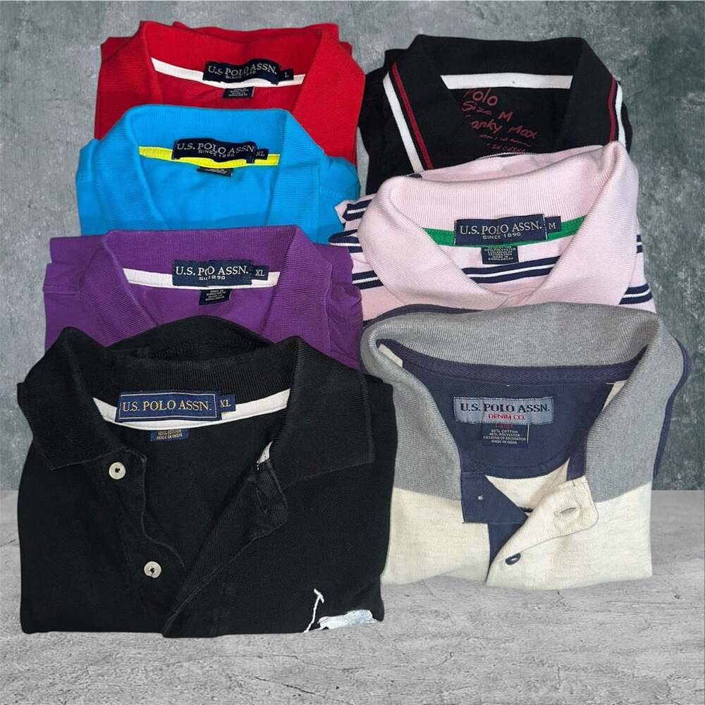 US Polo Assn / Polo Frank Short Sleeve Polo Shirts Lot of 6 Assorted Sizes